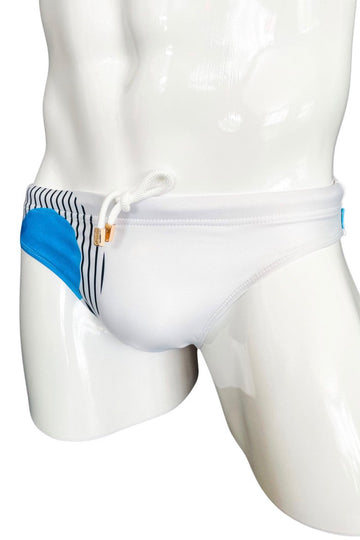 Art Basel Blue Bikini-Cut Swimsuit – KBAYO Premium Men's Swimwear