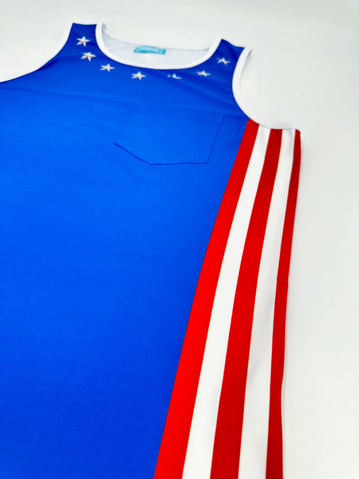 PATRIOT GLAM Tank Top - KBAYO High-end Men's Beachwear