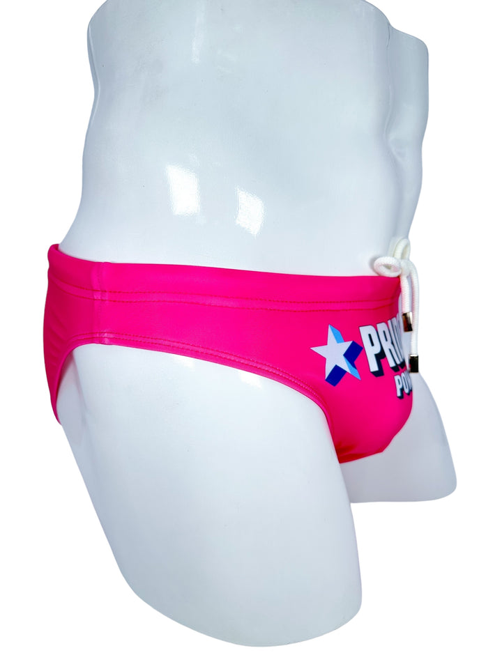 PRIDE POWER Pink Swim Brief – KBAYO Premium Men's Swimwear, photo 9