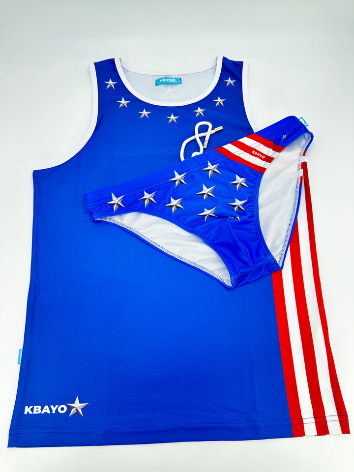 PATRIOT GLAM Swimsuit - KBAYO High-end Men's Beachwear