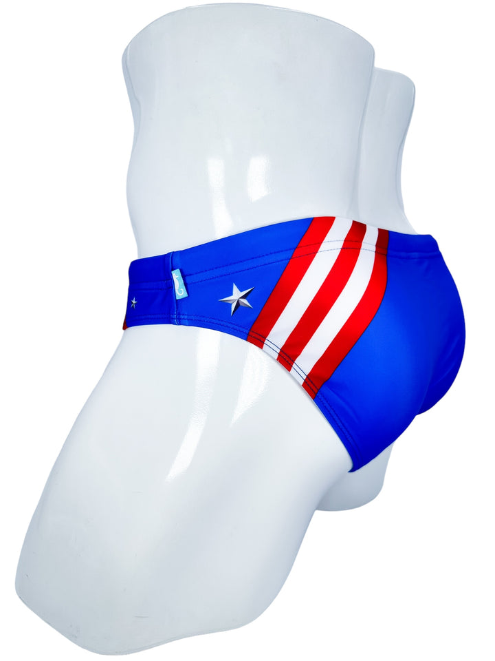 Patriot Glam Swim Brief – KBAYO Premium Men's Swimwear, photo 6