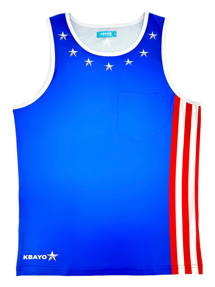 PATRIOT GLAM Tank Top - KBAYO High-end Men's Beachwear