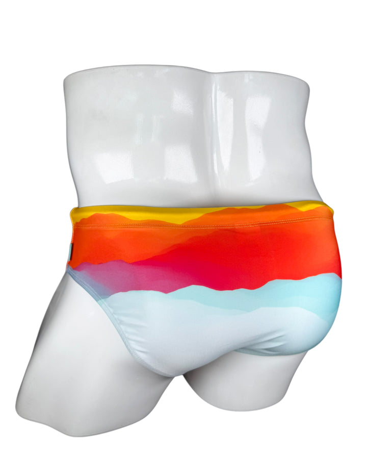 Sunset In Costa Brava Swim Brief – KBAYO Premium Men's Swimwear, photo 7