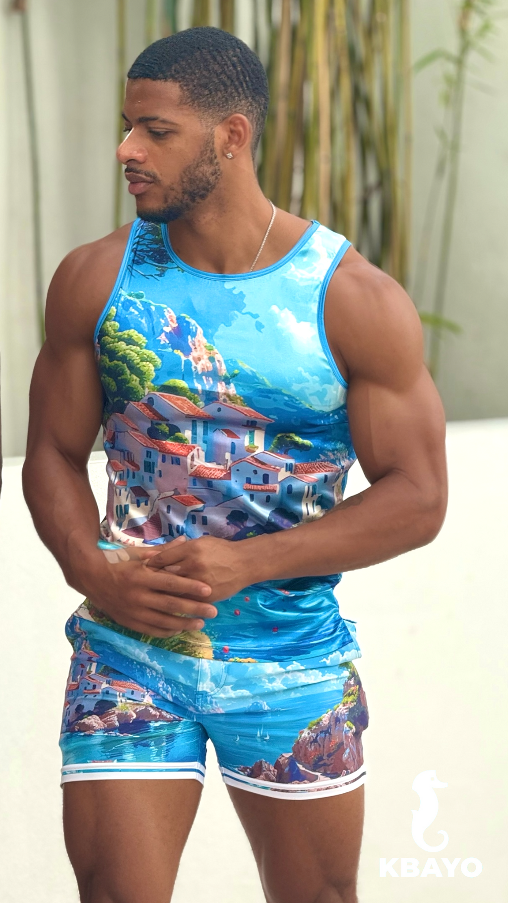 BRAVA TOWN TANK TOP - KBAYO High-end Men's Beachwear