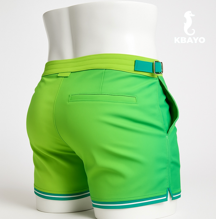 Emerald Beach Tailored Swim Shorts – KBAYO Premium Men's Swimwear, photo 3