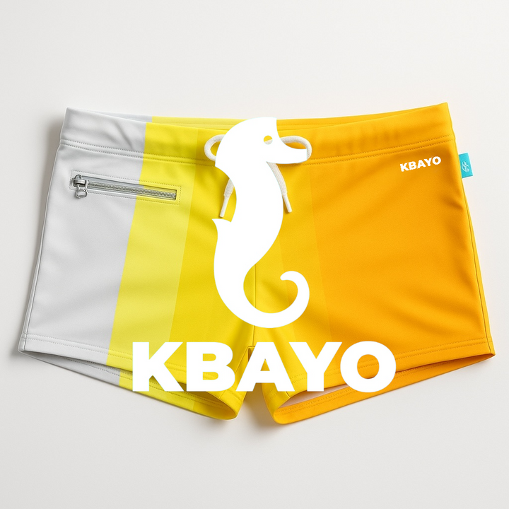 Camí De Ronda Square-Cut Swim Trunks – KBAYO Premium Men's Swimwear, photo 4