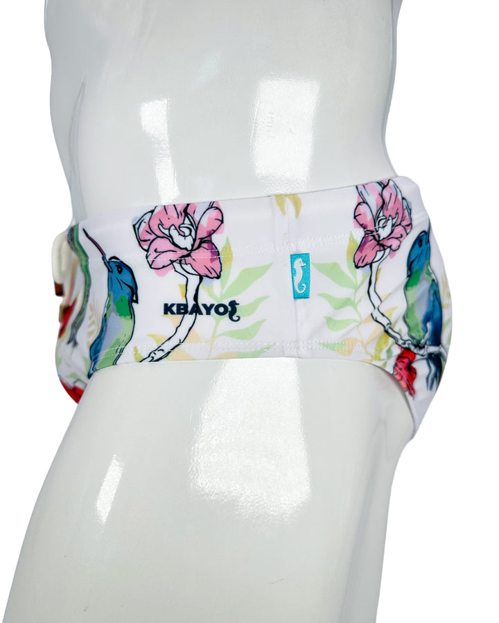 Hummingbirds Swim Brief – KBAYO Premium Men's Swimwear, photo 3