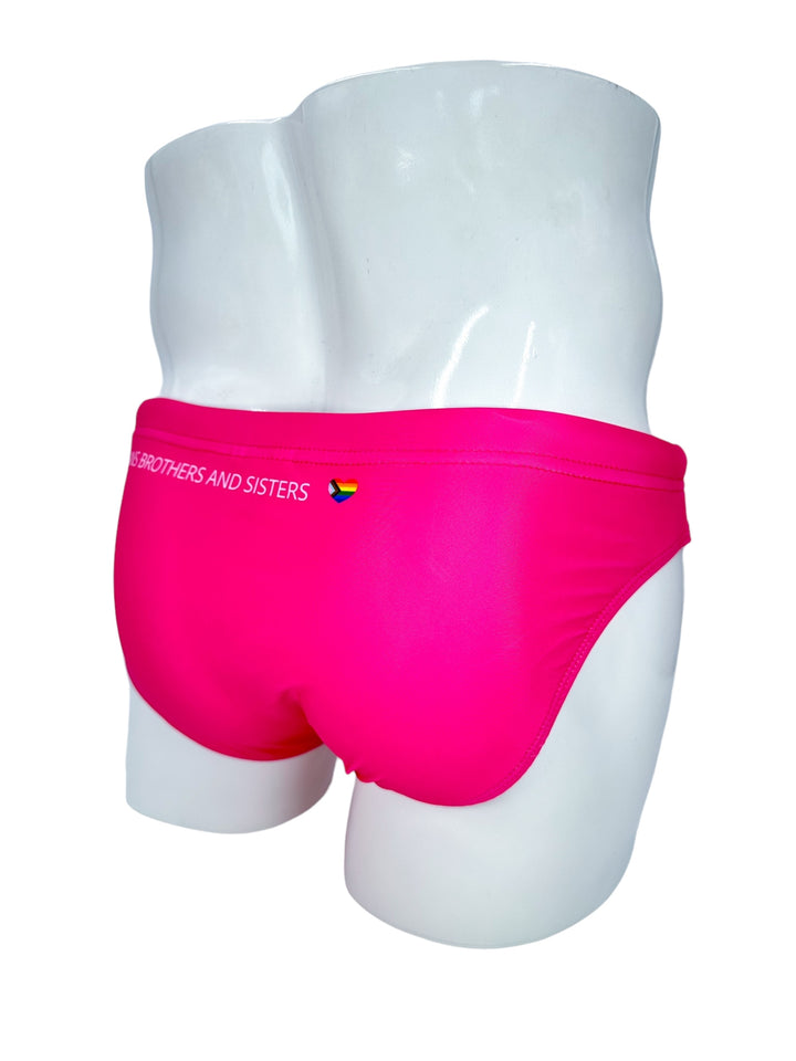 PRIDE POWER Pink Swim Brief – KBAYO Premium Men's Swimwear, photo 7