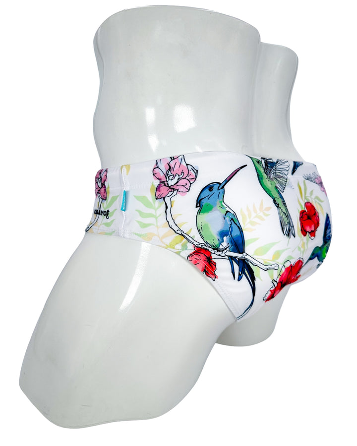 Hummingbirds Swim Brief – KBAYO Premium Men's Swimwear, photo 4