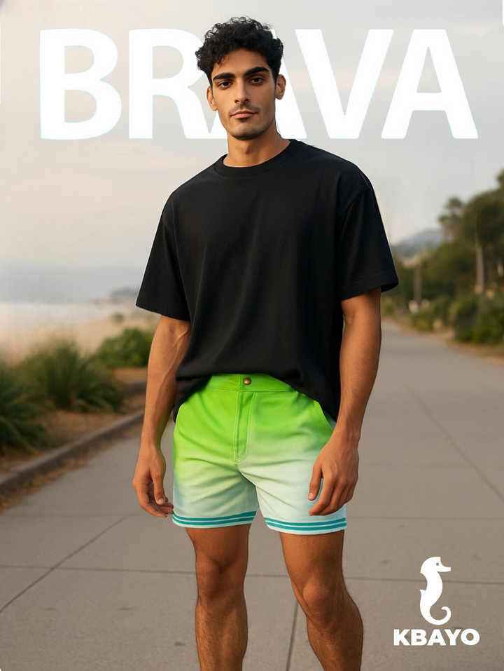Emerald Beach Tailored Swim Shorts – KBAYO Premium Men's Swimwear, photo 24