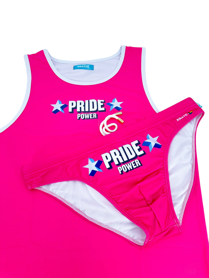 PRIDE POWER Pink Swim Brief – KBAYO Premium Men's Swimwear, photo 22