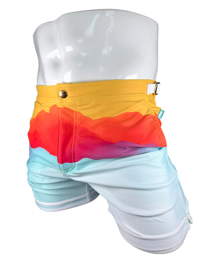 Sunset In Costa Brava Tailored Swim Shorts – KBAYO Premium Men's Swimwear, photo 19