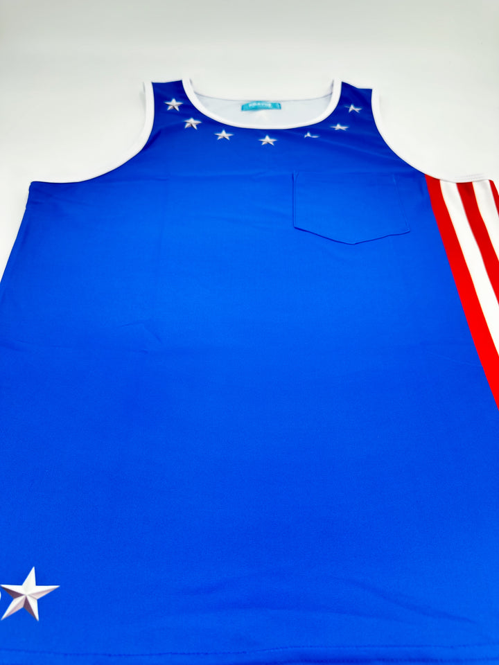 PATRIOT GLAM Tank Top - KBAYO High-end Men's Beachwear