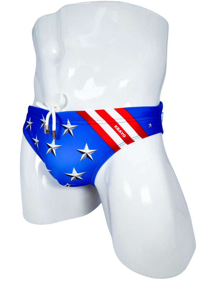 Patriot Glam Swim Brief – KBAYO Premium Men's Swimwear, photo 3