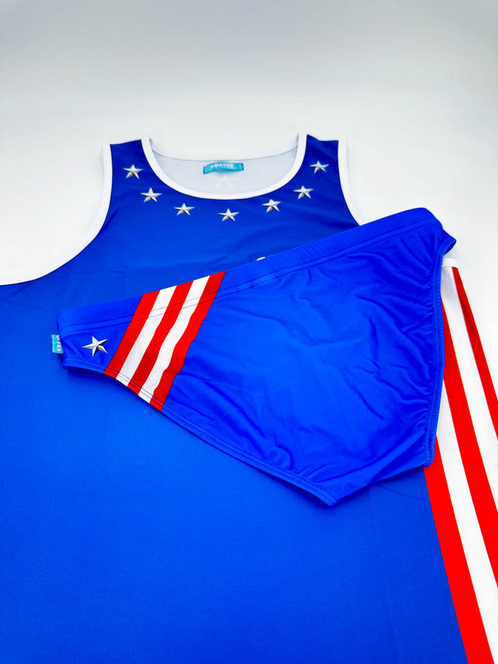 PATRIOT GLAM Swimsuit - KBAYO High-end Men's Beachwear