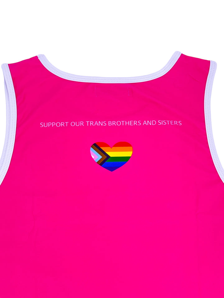 PRIDE POWER Pink Tank Top – KBAYO Premium Men's Swimwear, photo 2