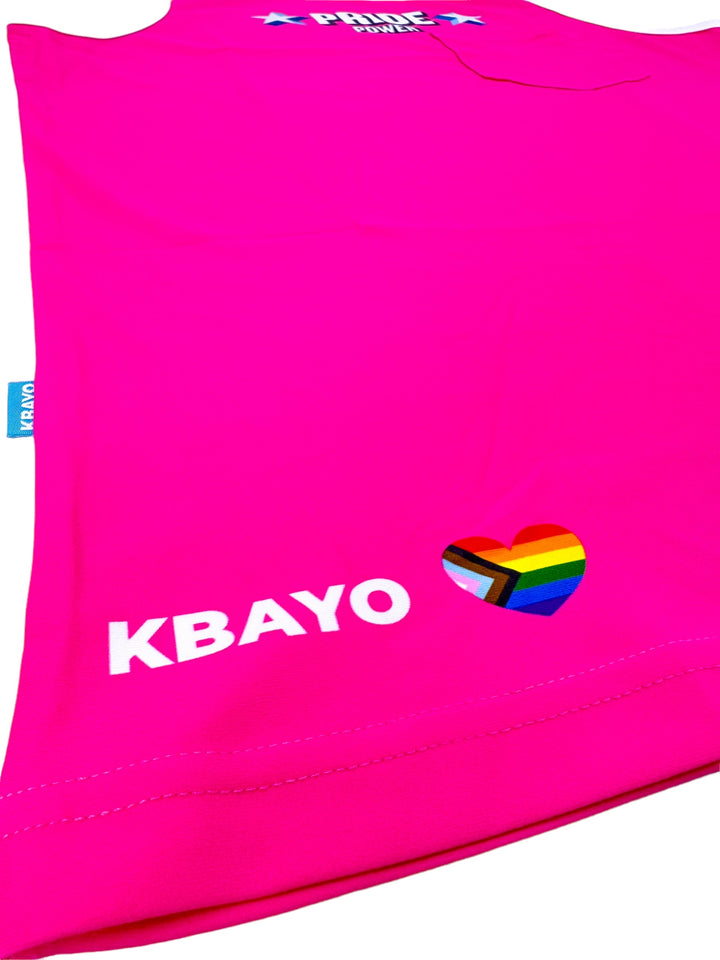 PRIDE POWER Pink Tank Top – KBAYO Premium Men's Swimwear, photo 8