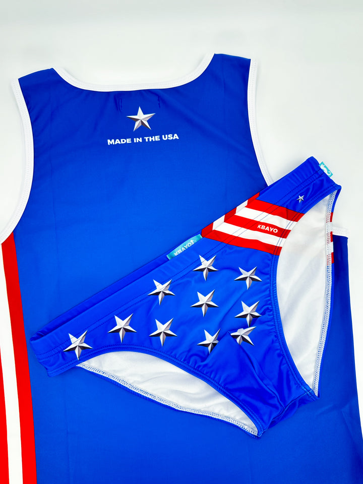 PATRIOT GLAM Swimsuit - KBAYO High-end Men's Beachwear