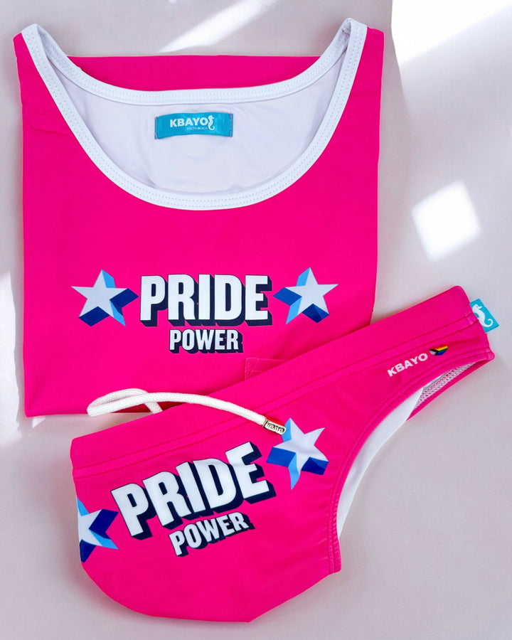 PRIDE POWER Pink Tank Top – KBAYO Premium Men's Swimwear, photo 13