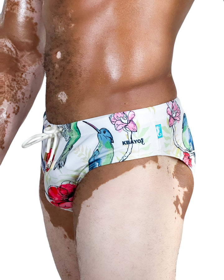 Hummingbirds Swim Brief – KBAYO Premium Men's Swimwear, photo 12