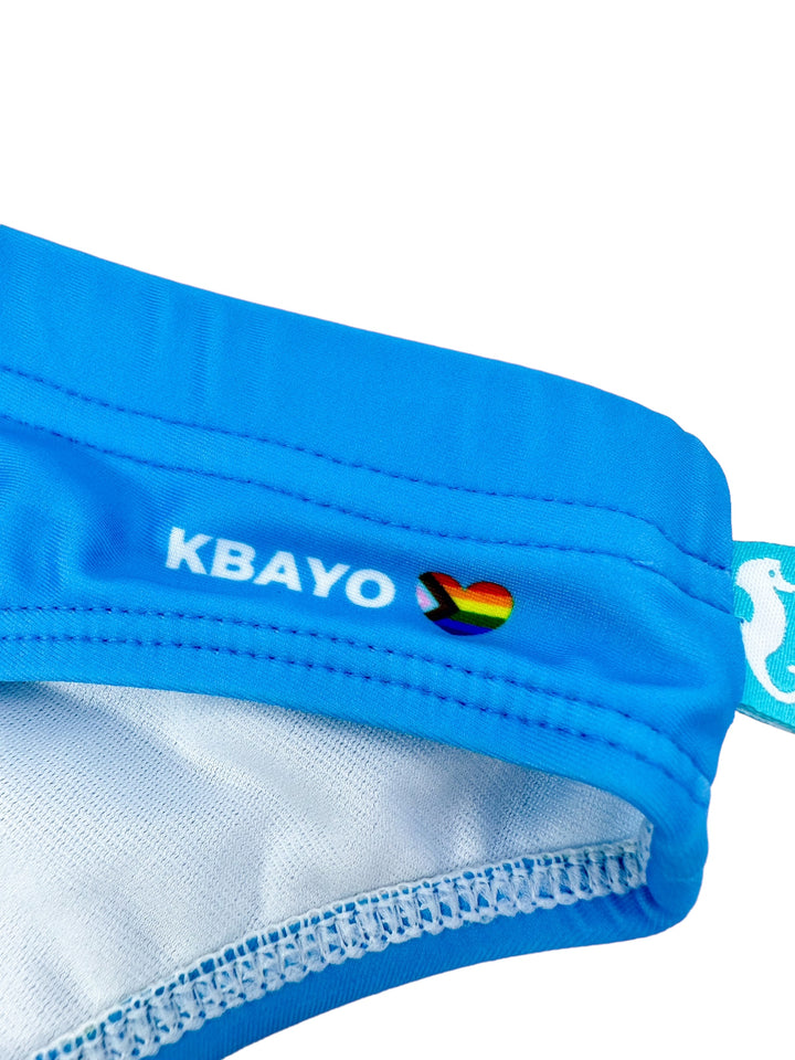 PRIDE POWER Light Blue Swim Brief – KBAYO Premium Men's Swimwear, photo 22