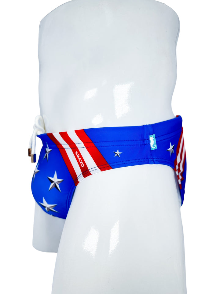 Patriot Glam Swim Brief – KBAYO Premium Men's Swimwear, photo 5
