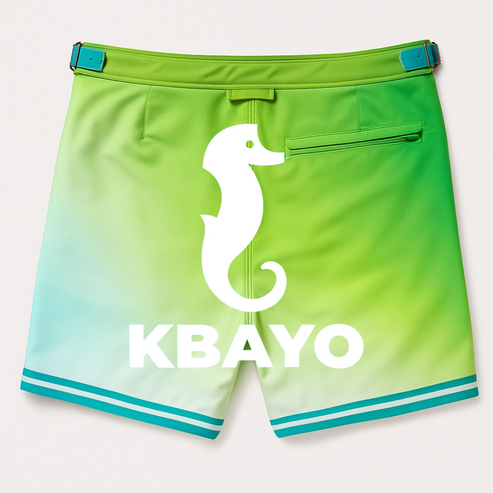 Emerald Beach Tailored Swim Shorts – KBAYO Premium Men's Swimwear, photo 9