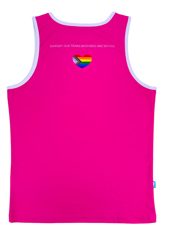 PRIDE POWER Pink Tank Top – KBAYO Premium Men's Swimwear, photo 4