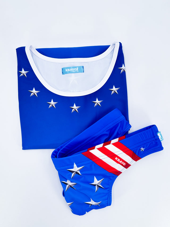 PATRIOT GLAM Swimsuit - KBAYO High-end Men's Beachwear