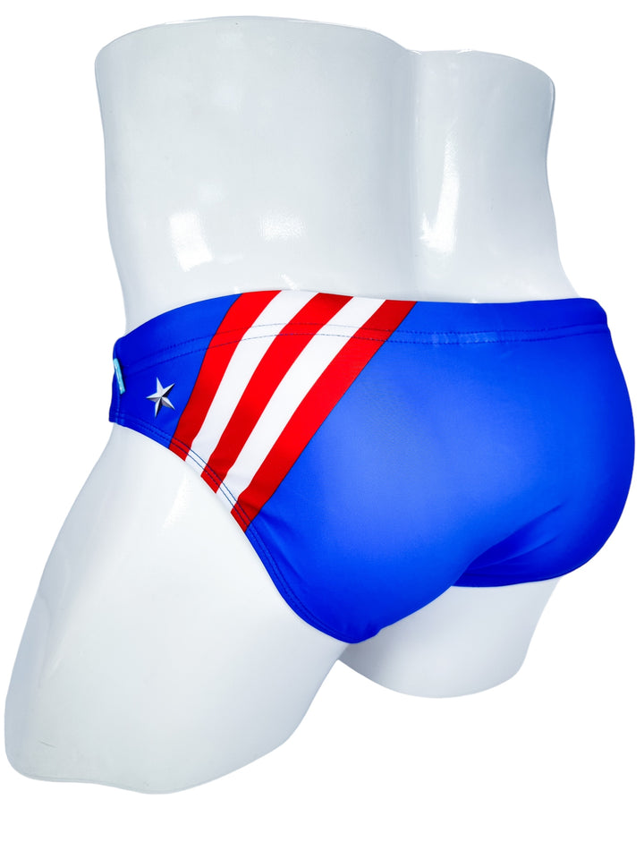 Patriot Glam Swim Brief – KBAYO Premium Men's Swimwear, photo 7