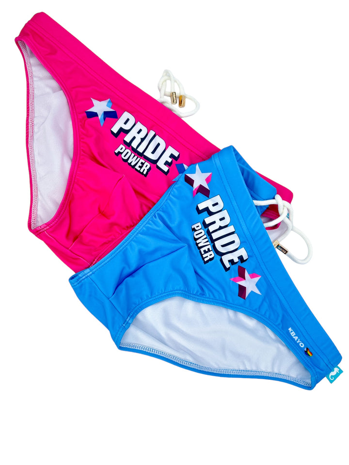 PRIDE POWER Light Blue Swim Brief – KBAYO Premium Men's Swimwear, photo 28