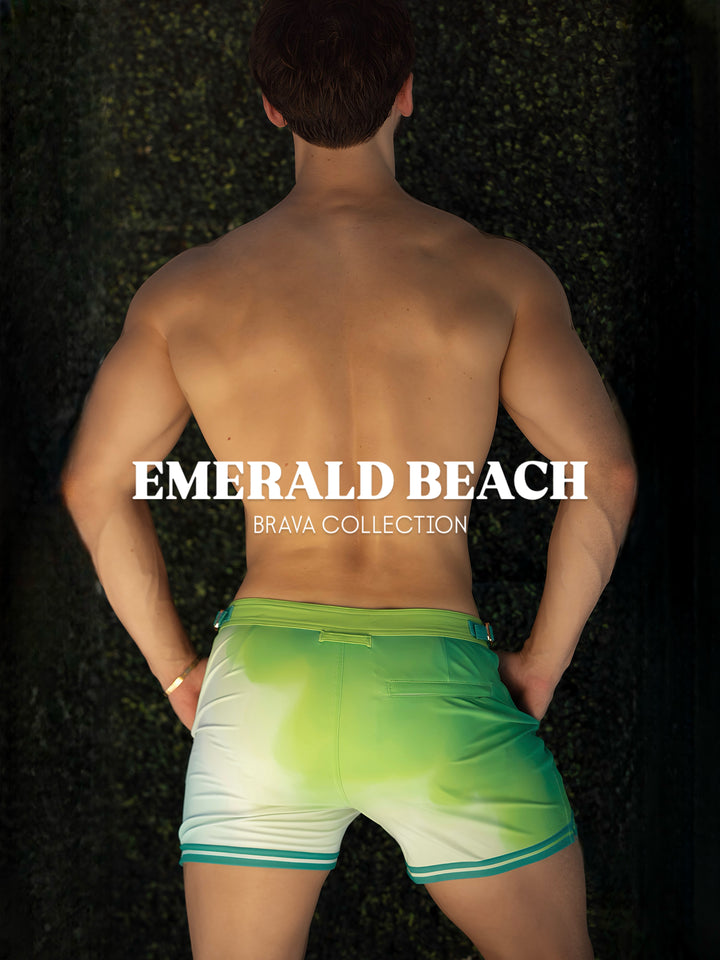 Emerald Beach Tailored Swim Shorts – KBAYO Premium Men's Swimwear, photo 6
