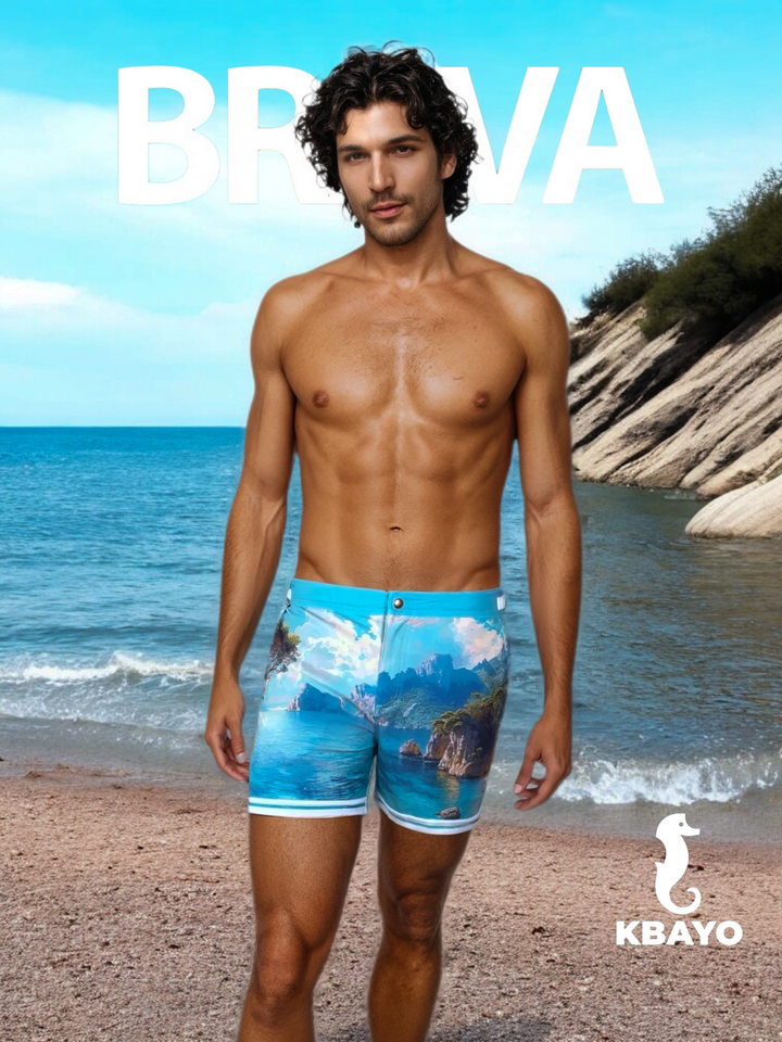 Brava Cala Tailored Swim Shorts – KBAYO Premium Men's Swimwear, photo 6