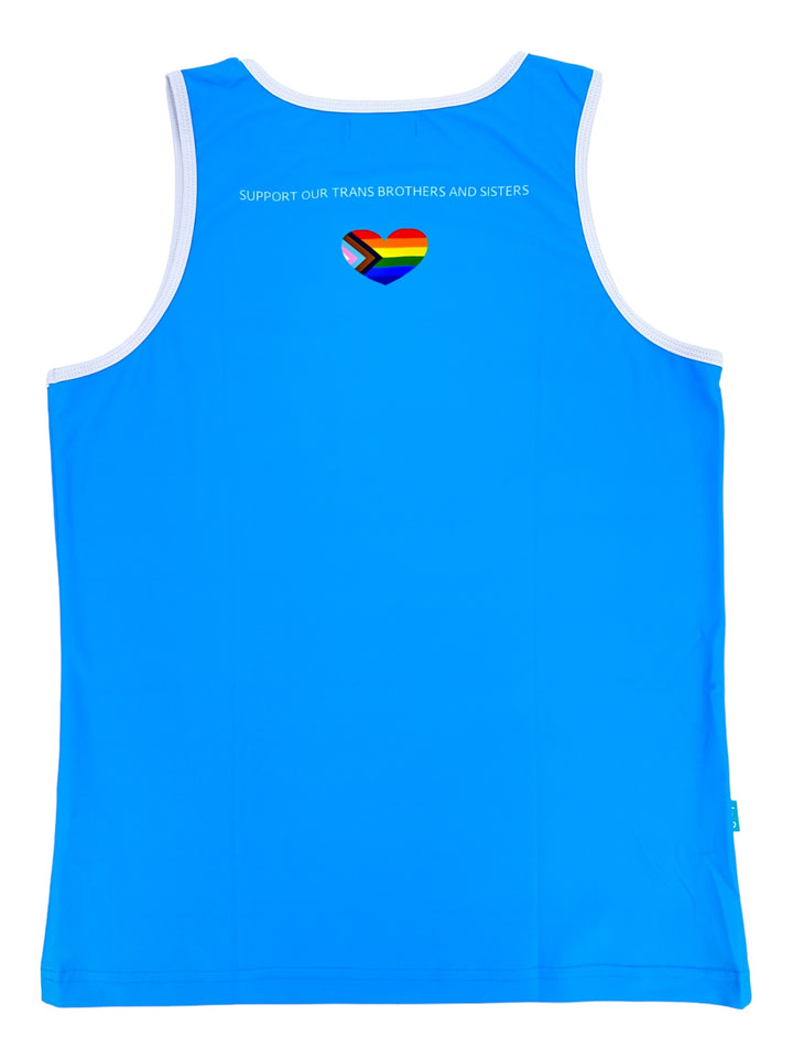 PRIDE POWER Light Blue Tank Top – KBAYO Premium Men's Swimwear, photo 7