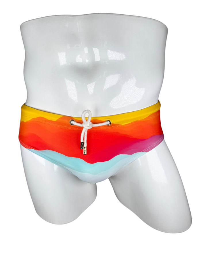 Sunset In Costa Brava Swim Brief – KBAYO Premium Men's Swimwear, photo 4