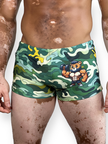 Camoflex Square-Cut Swim Trunks – KBAYO Premium Men's Swimwear