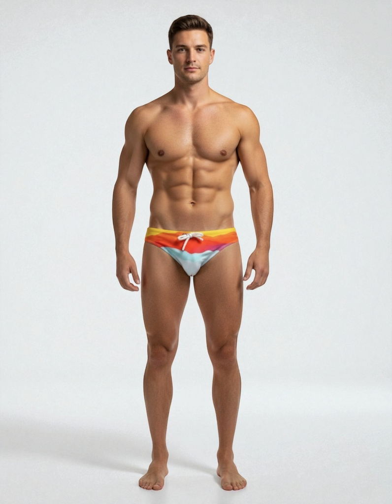 SUNSET IN COSTA BRAVA SWIMSUIT - KBAYO Premium Men's Beachwear