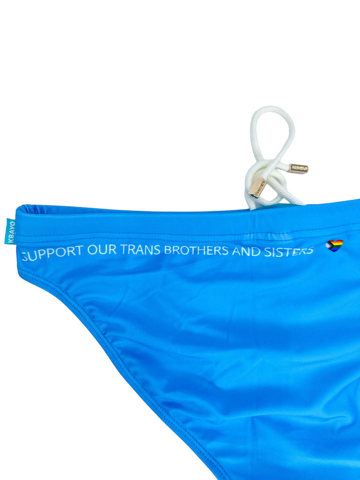 PRIDE POWER Light Blue Swim Brief – KBAYO Premium Men's Swimwear, photo 26