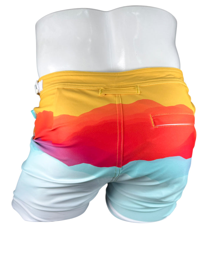 Sunset In Costa Brava Tailored Swim Shorts – KBAYO Premium Men's Swimwear, photo 22