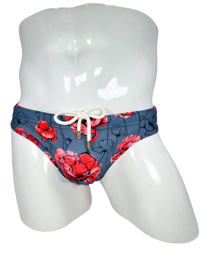 Midnight Blossom Swim Brief – KBAYO Premium Men's Swimwear, photo 3