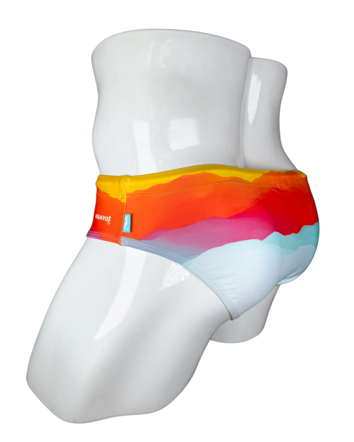 Sunset In Costa Brava Swim Brief – KBAYO Premium Men's Swimwear, photo 6
