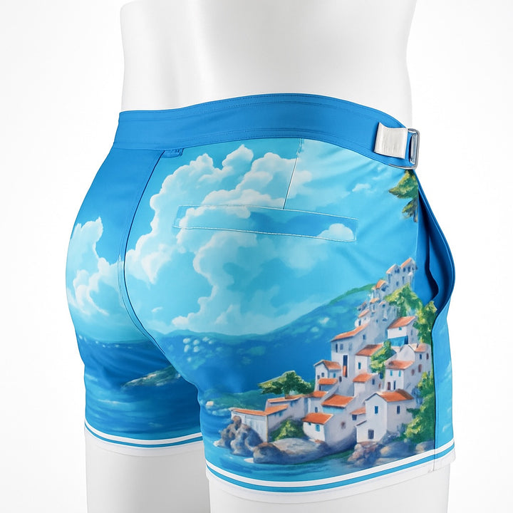 Brava Town Tailored Swim Shorts – KBAYO Premium Men's Swimwear, photo 3