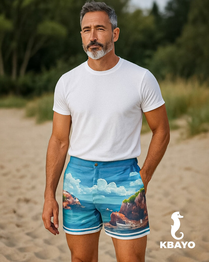 Brava Town Tailored Swim Shorts – KBAYO Premium Men's Swimwear, photo 20