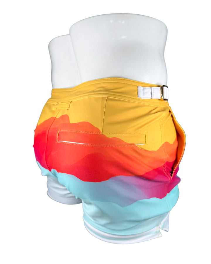 Sunset In Costa Brava Tailored Swim Shorts – KBAYO Premium Men's Swimwear, photo 23