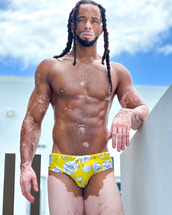 Coquina Bloom Swim Brief – KBAYO Premium Men's Swimwear, photo 2