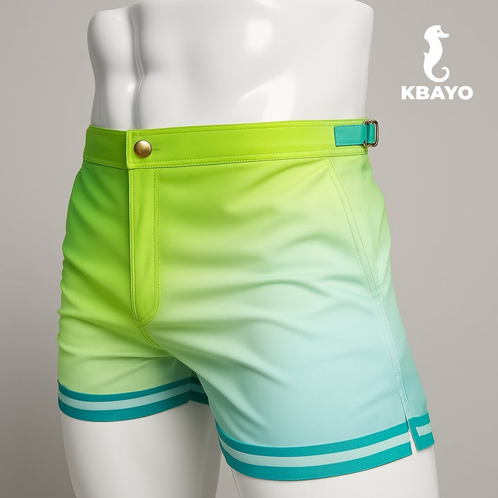 Emerald Beach Tailored Swim Shorts – KBAYO Premium Men's Swimwear, photo 2
