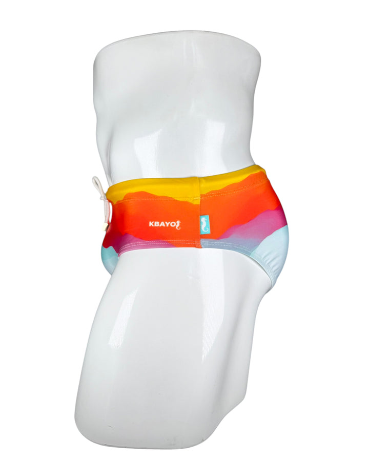 Sunset In Costa Brava Swim Brief – KBAYO Premium Men's Swimwear, photo 5