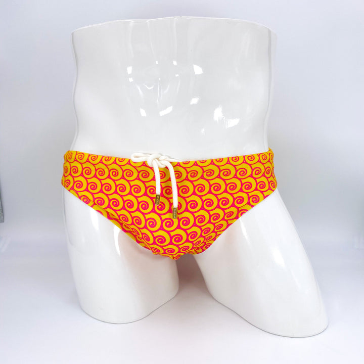 Tequila Sunrise Swim Brief – KBAYO Premium Men's Swimwear, photo 2