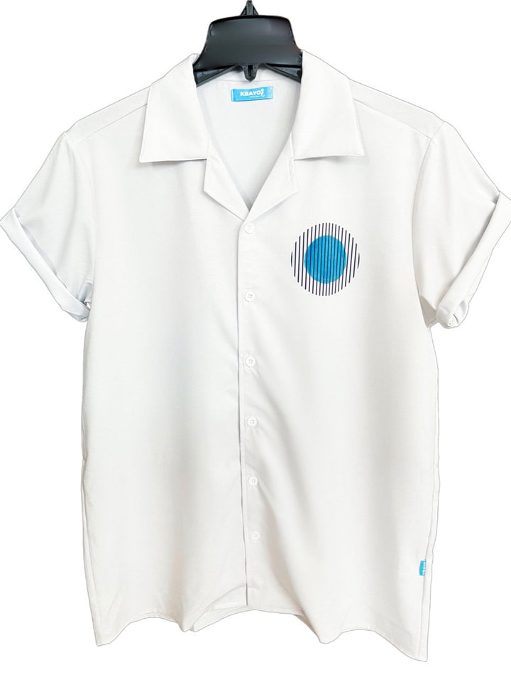 Art Basel Blue Resort Shirt – KBAYO Premium Men's Swimwear