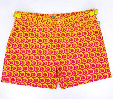 Tequila Sunrise Tailored Swim Shorts – KBAYO Premium Men's Swimwear